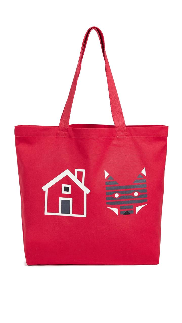 Maison Kitsune Rebus Tote Bag