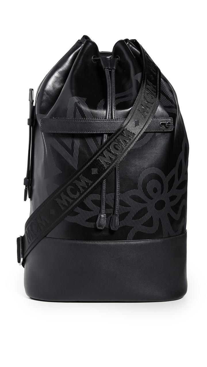 Mcm Max Coated Canvas Large Backpack