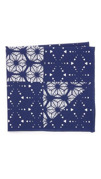 Thomas Mason Kaleidoscope Print Pocket Square