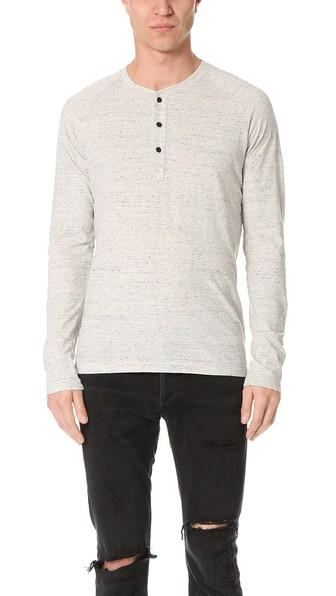 Splendid Mills Long Sleeve Raglan Henley