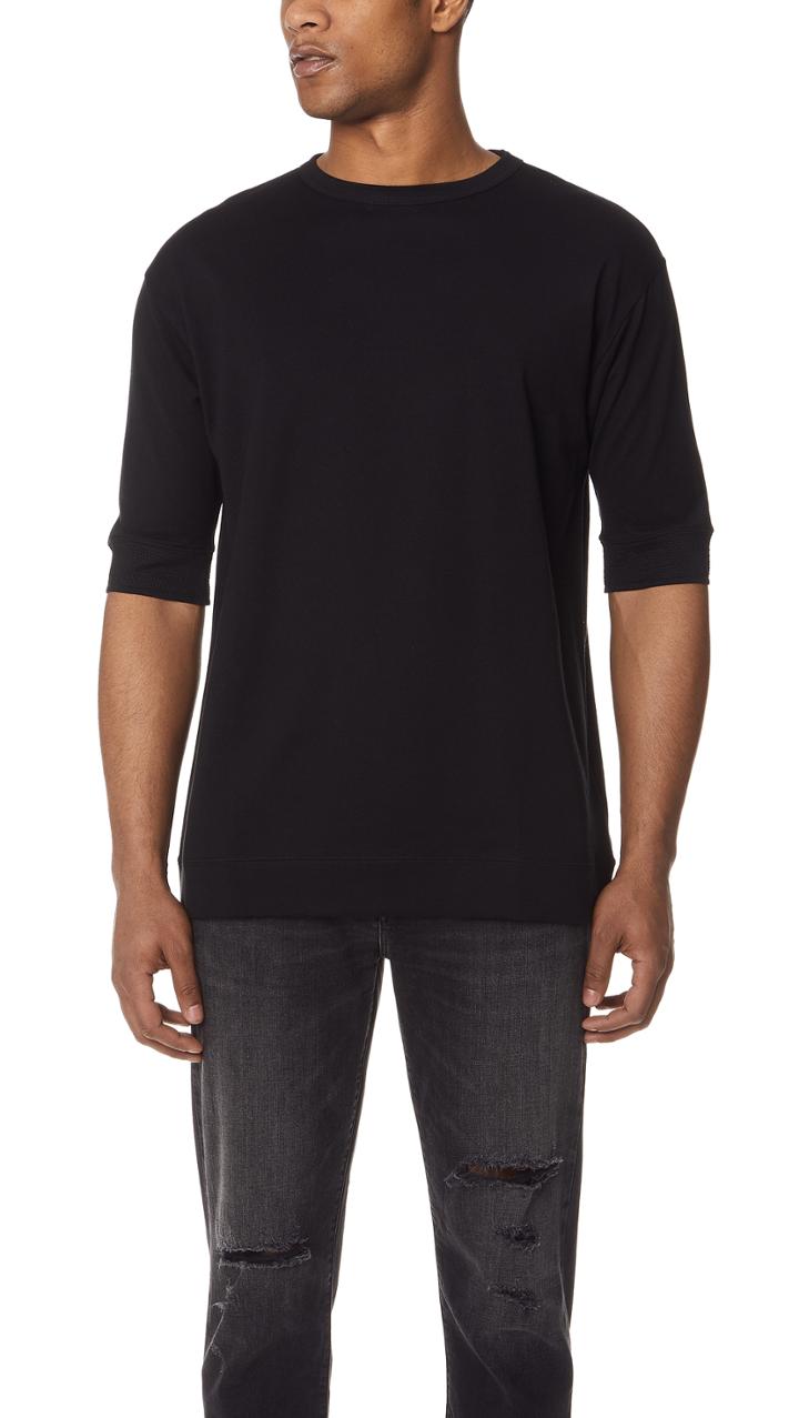 Robert Geller Mesh Ribbed Tee