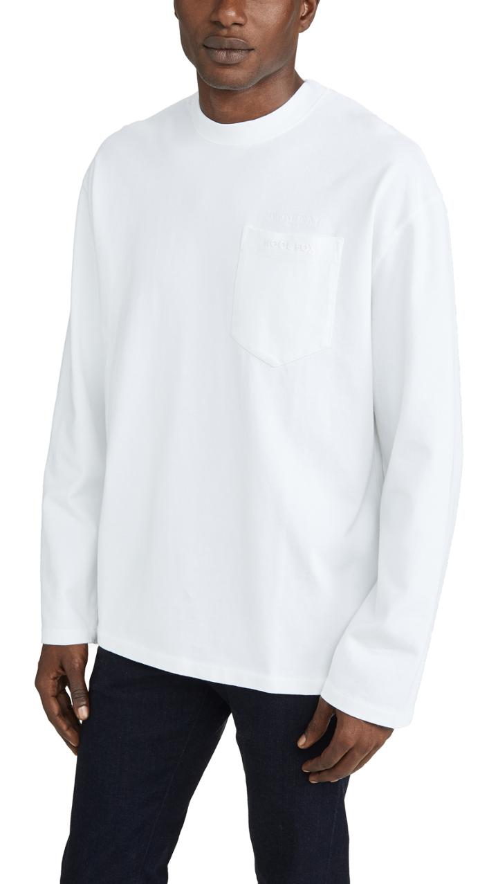 Maison Kitsune Long Sleeve Oversized Tee Shirt