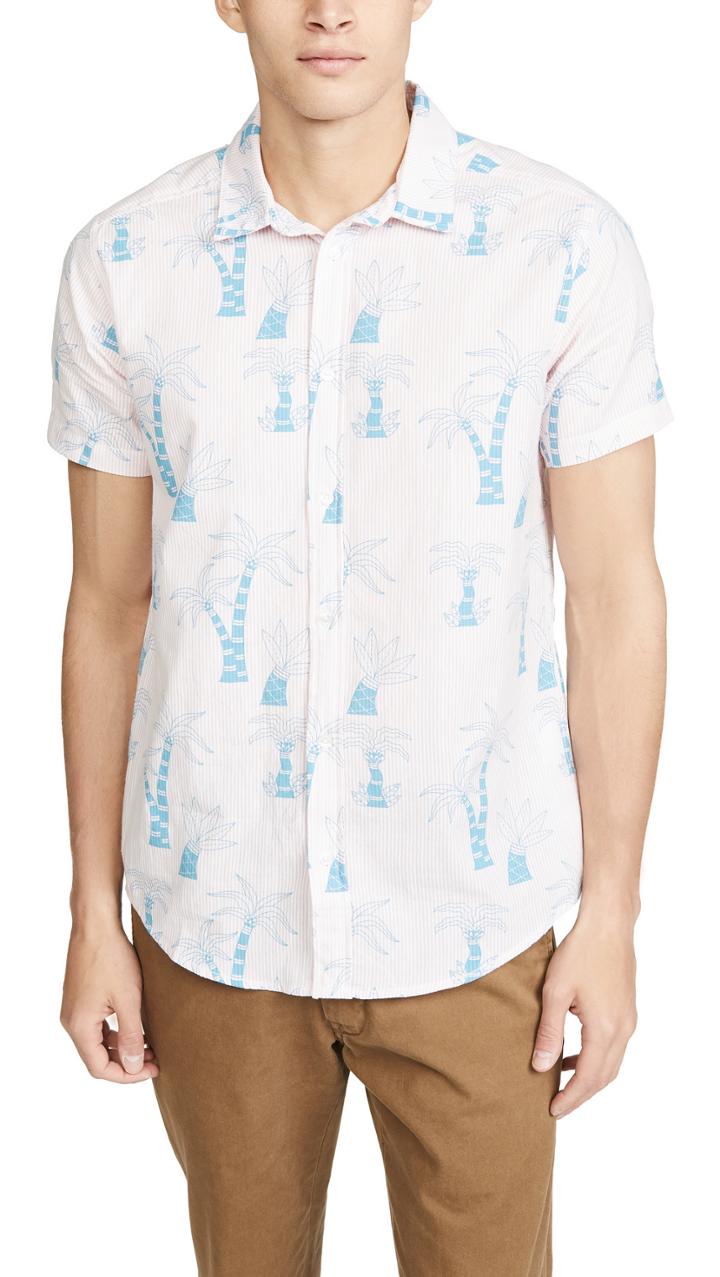 Rvca Liu Wong Palms Short Sleeves