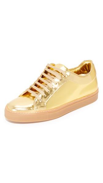 Paul Smith Basso Metallic Leather Sneakers