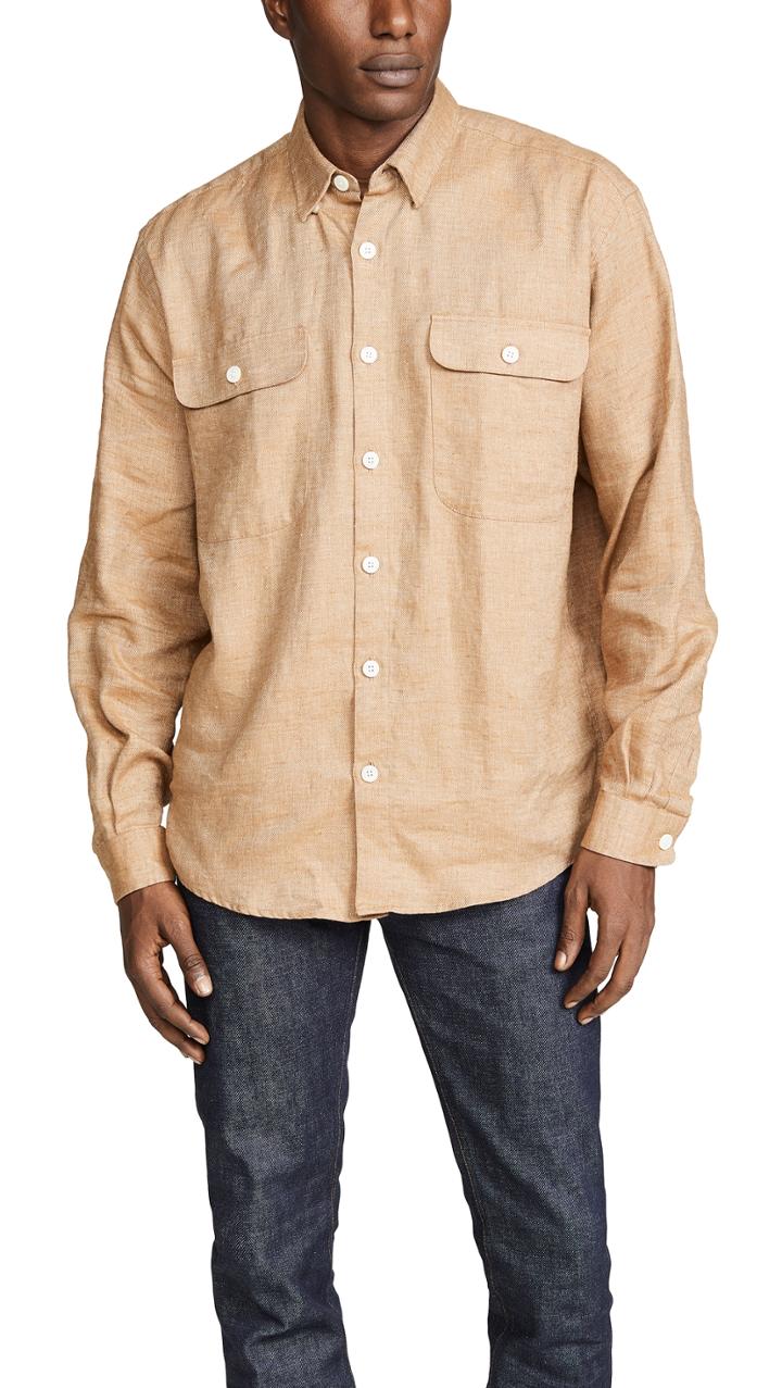 Schnayderman S Oversized Linen Shirt
