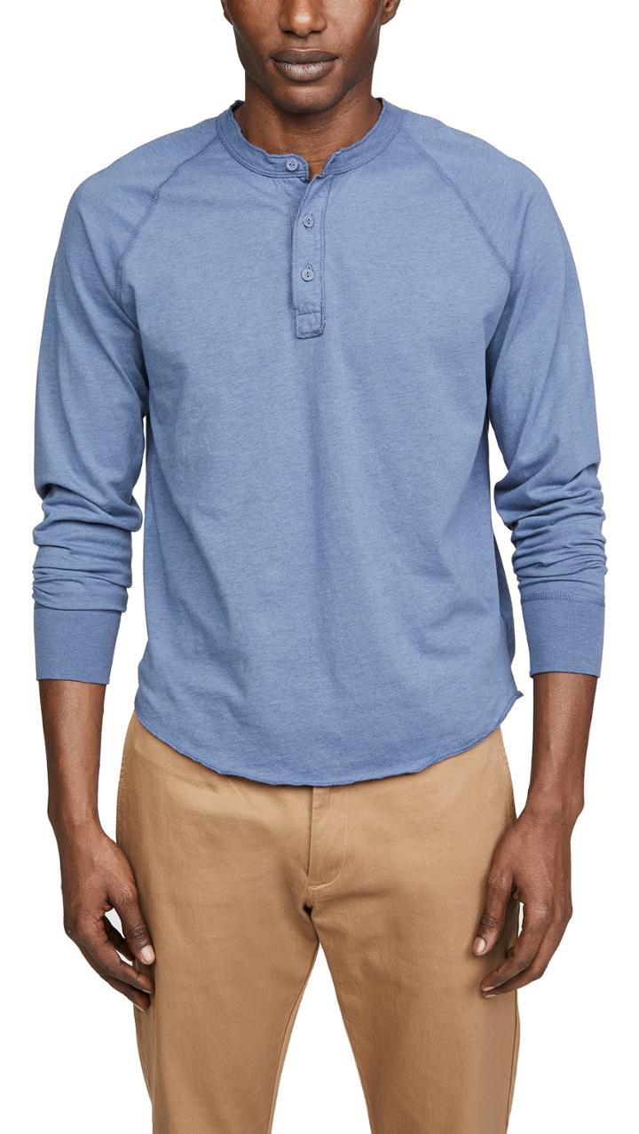Save Khaki Heather Henley