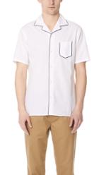 Officine Generale Dario Piping Seersucker Shirt
