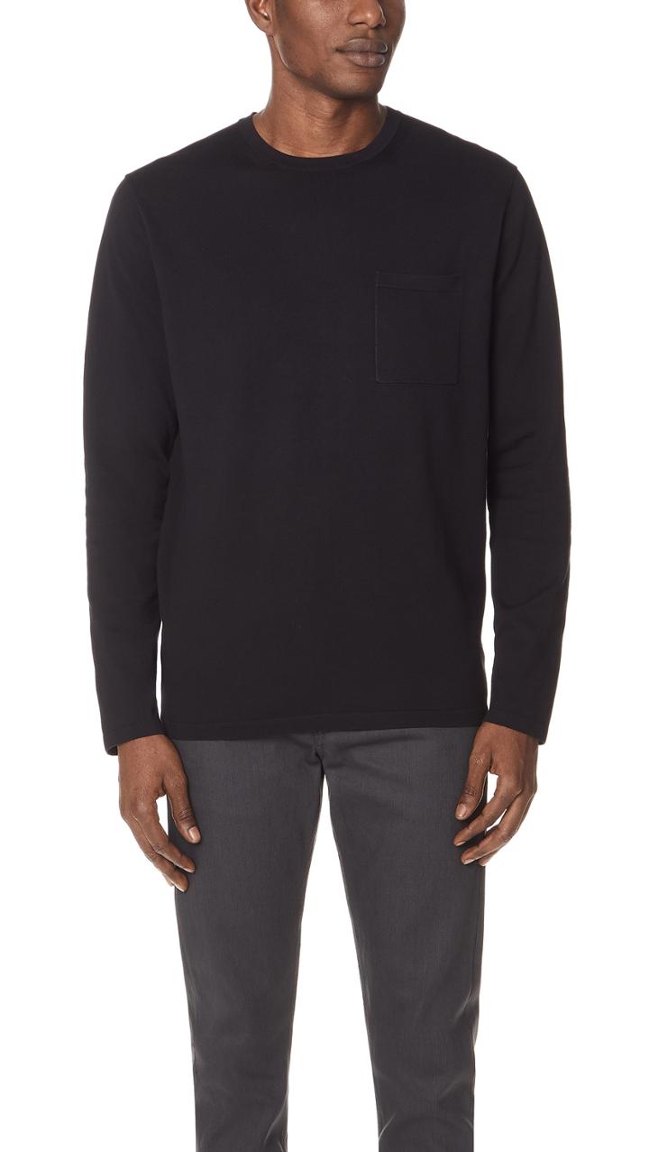 Vince Single Pocket Crew Neck Tee