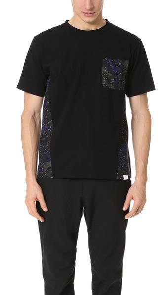 White Mountaineering Desert Camo Printed Contrast Tee