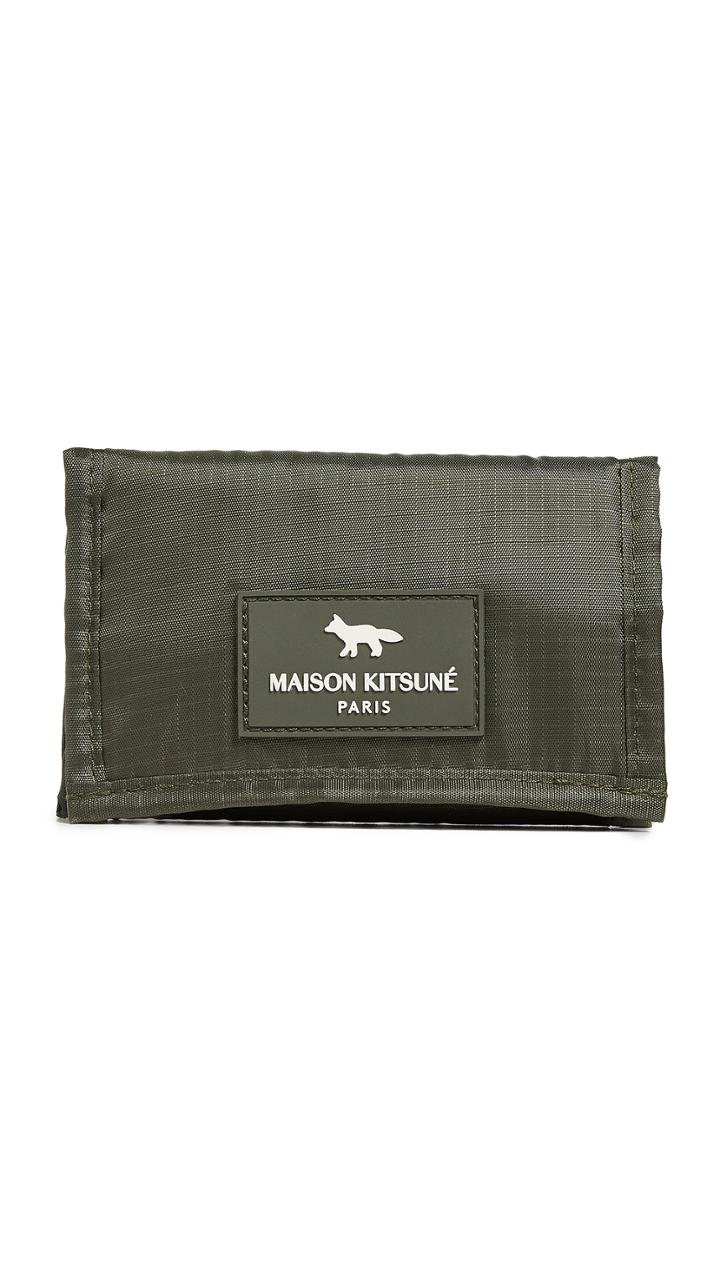 Maison Kitsune Velcro Ripstop Wallet