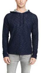 Vince Long Sleeve Double Knit Pullover Hoodie