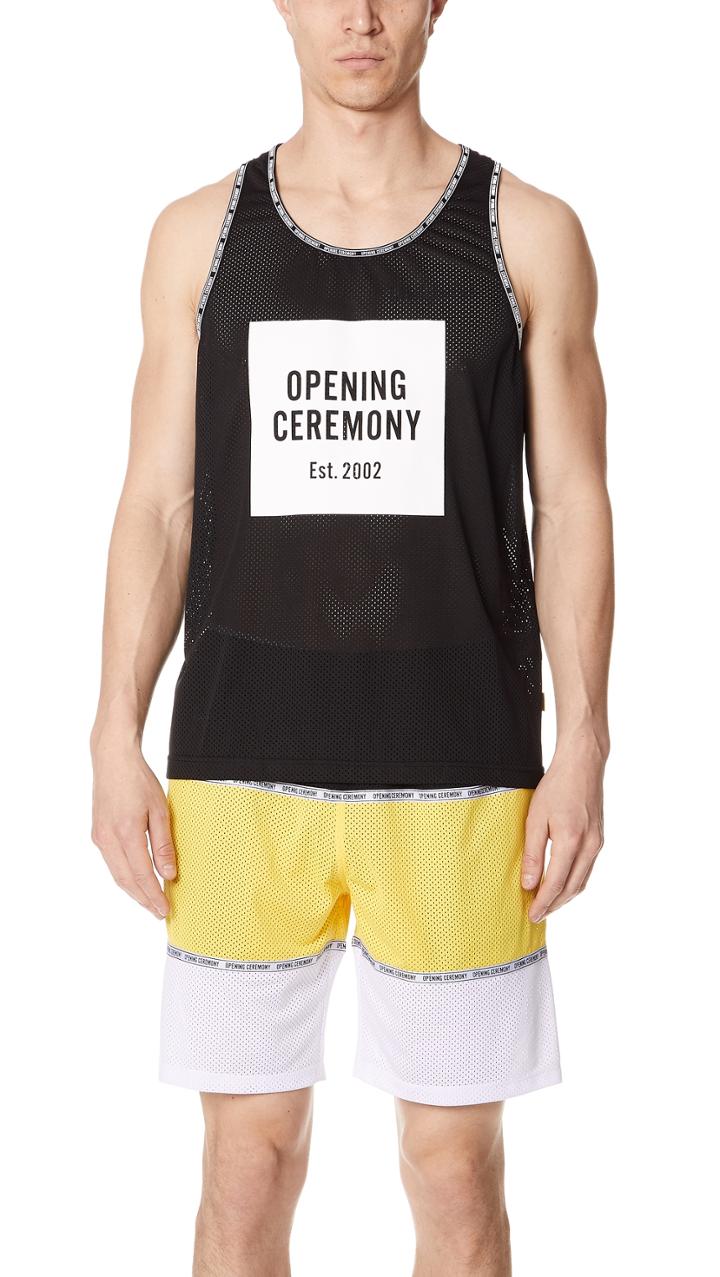 Opening Ceremony Oc Box Logo Mesh Tank
