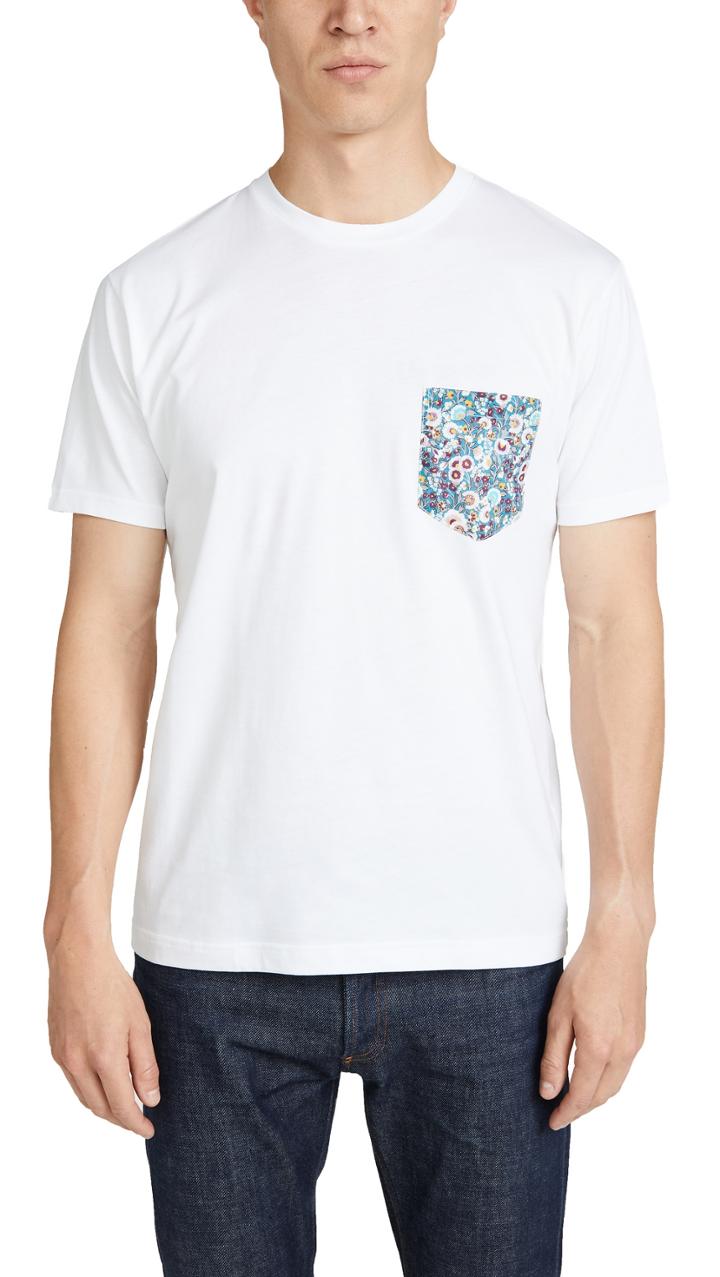 Sunspel Short Sleeve Riviera Crew Neck T Shirt