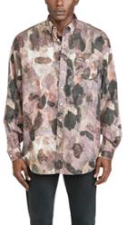 Schnayderman S Oversized Camo Print Shirt