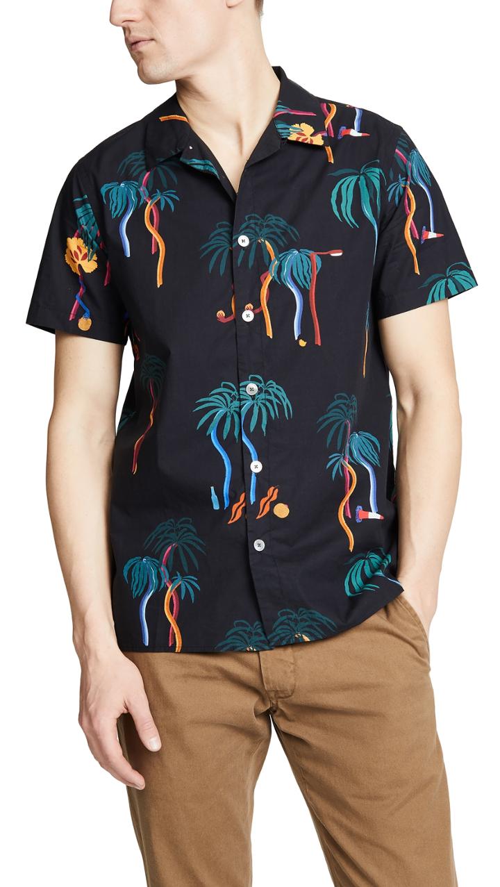 Ps By Paul Smith Casual Fit Short Sleeve Shirt