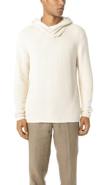 Vince Textured Hoodie Sweater