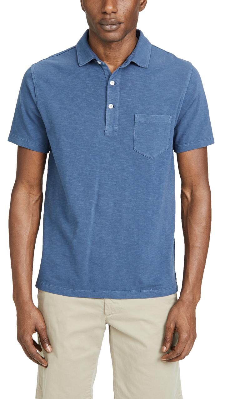 J Crew Garment Dyed Slub Jersey Polo