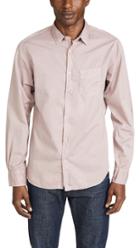 Officine Generale Pigment Dyed Button Down Shirt