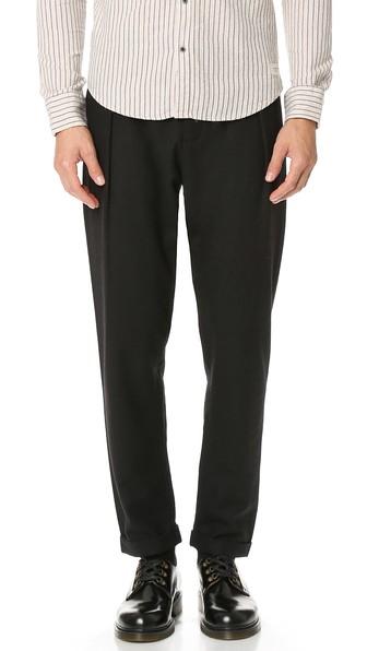 Scotch Soda Pleated Wool Cuff Pants