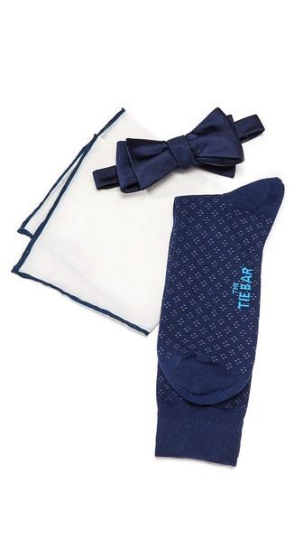The Tie Bar Solid Bow Tie Set