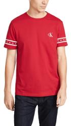 Calvin Klein Jeans Monogram Sleeve Print Crew Neck Tee