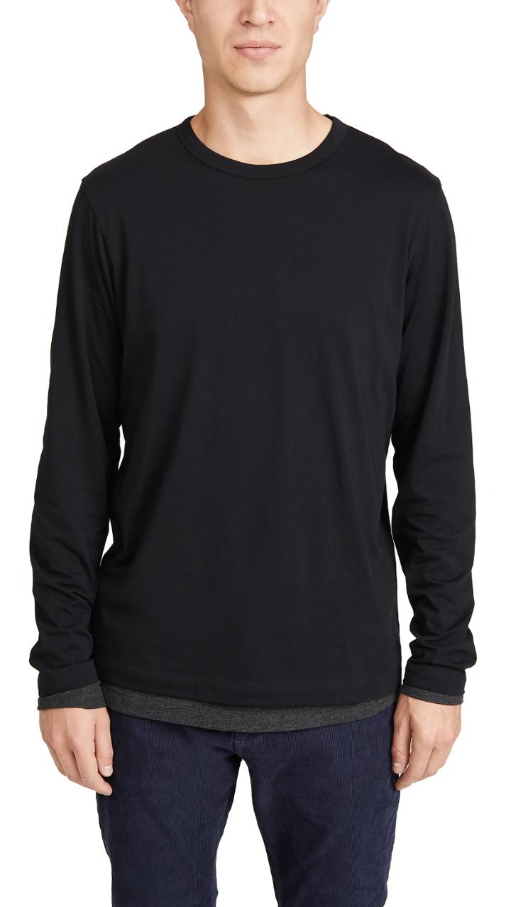 Theory Double Long Sleeve T Shirt