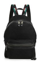 Moschino Tricolor Logo Trim Backpack