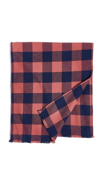 Save Khaki Buffalo Plaid Scarf