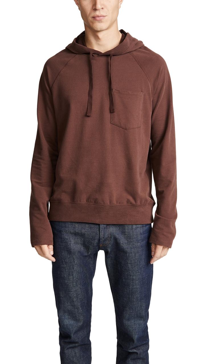 Atm Collection Brushed Fleece Pullover Hoodie