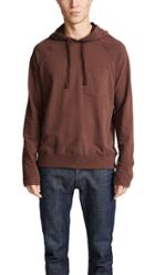 Atm Collection Brushed Fleece Pullover Hoodie