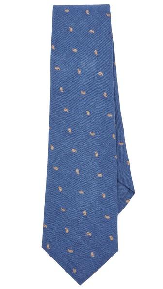 Thomas Mason Mini Paisley Print Tie