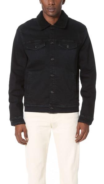 7 For All Mankind Luxe Performance Sherpa Lined Denim Jacket