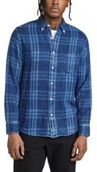 Faherty Long Sleeve Button Down Doublecloth Pacific Shirt