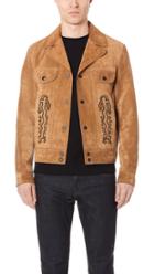 Coach 1941 X Keith Haring Suede Applique Jacket