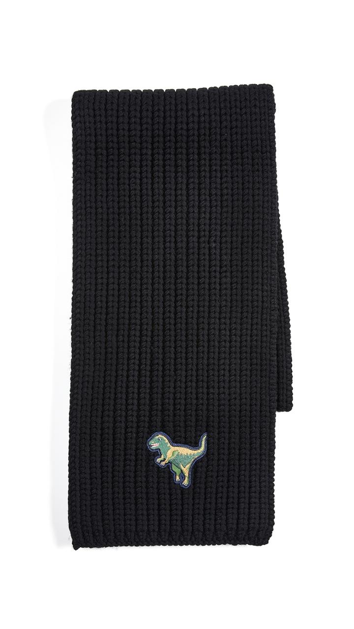 Coach New York Wool Knit Rexy Scarf