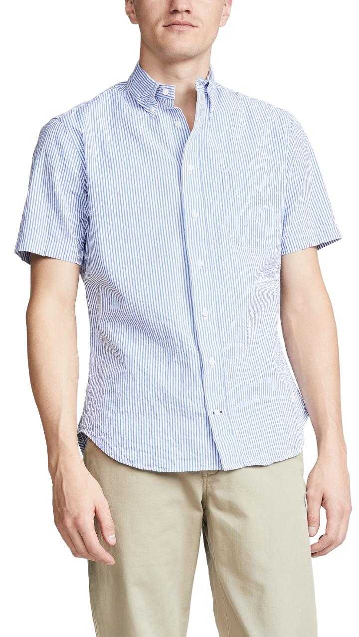 Gitman Vintage Bd Seersucker Stripe Shirt
