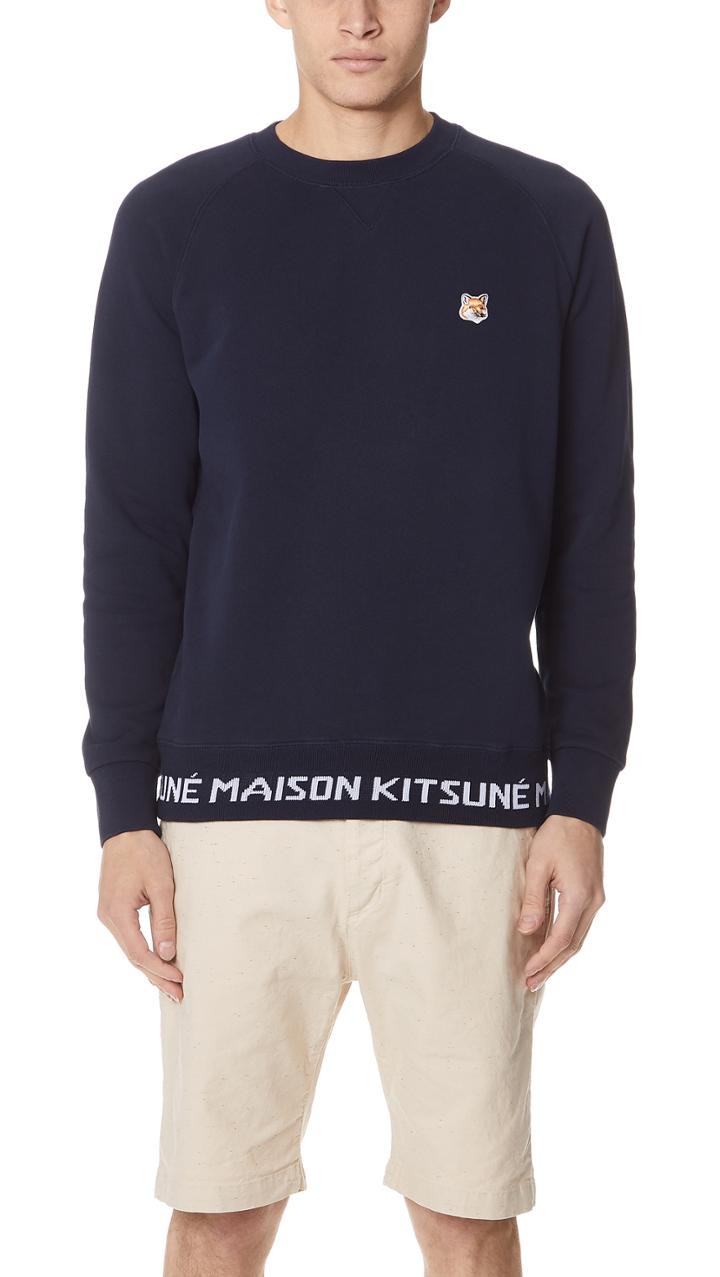 Maison Kitsune Fox Patch Sweatshirt