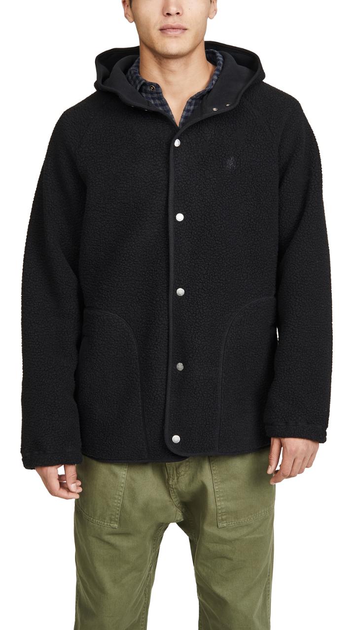 Gramicci Boa Fleece Hooded Coaches Jacket
