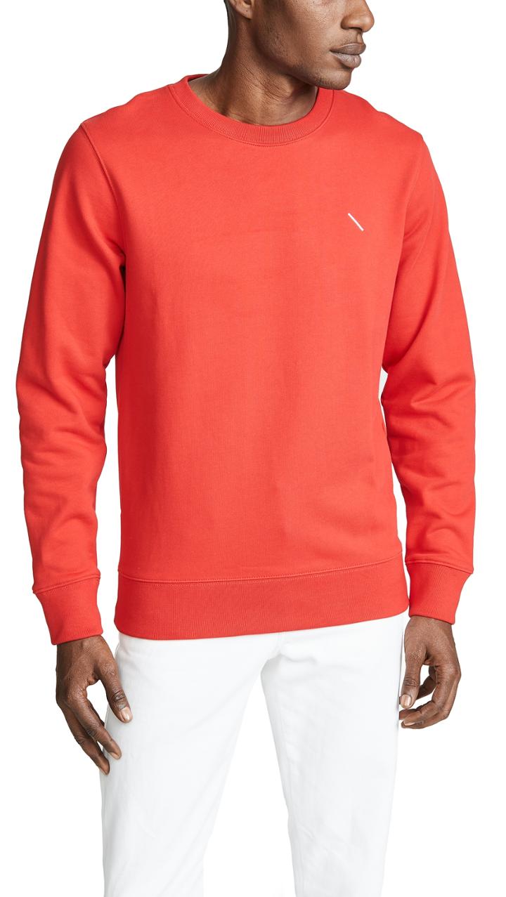 Saturdays Nyc Bowery Slash Embroidered Sweatshirt