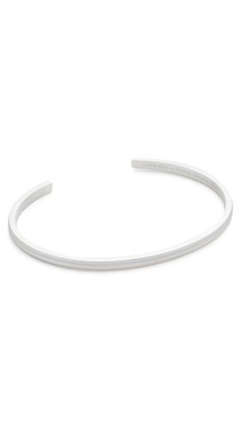 Le Gramme Le 9 Grammes Matte Silver Horizontal Guilloche Cuff