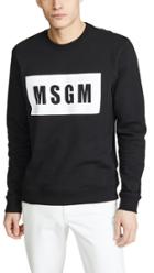 Msgm Box Logo Sweatshirt