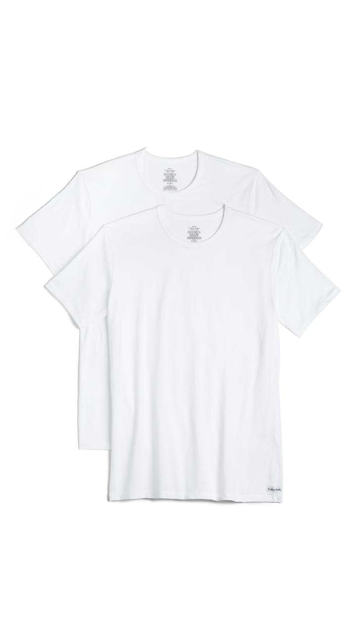 Calvin Klein Underwear 2 Pack Cotton Stretch Crew Neck Tee