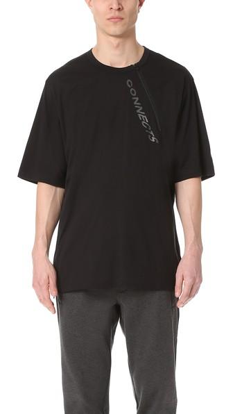 Y 3 Jersey Zip Tee