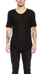T By Alexander Wang Slub Low Neck T Shirt