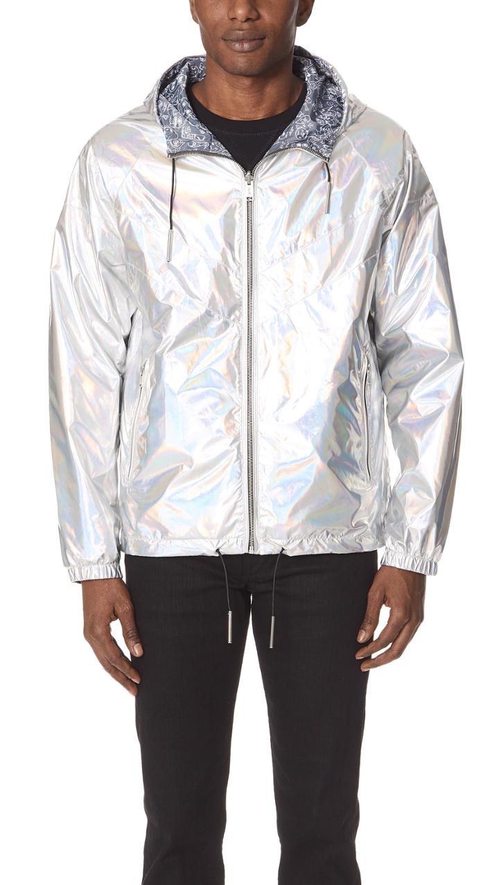 The Very Warm Reversible Metallic Windbreaker