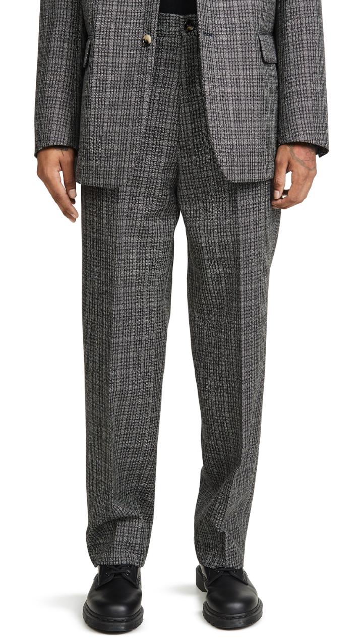 Marni Mirco Check Dry Wool Pants