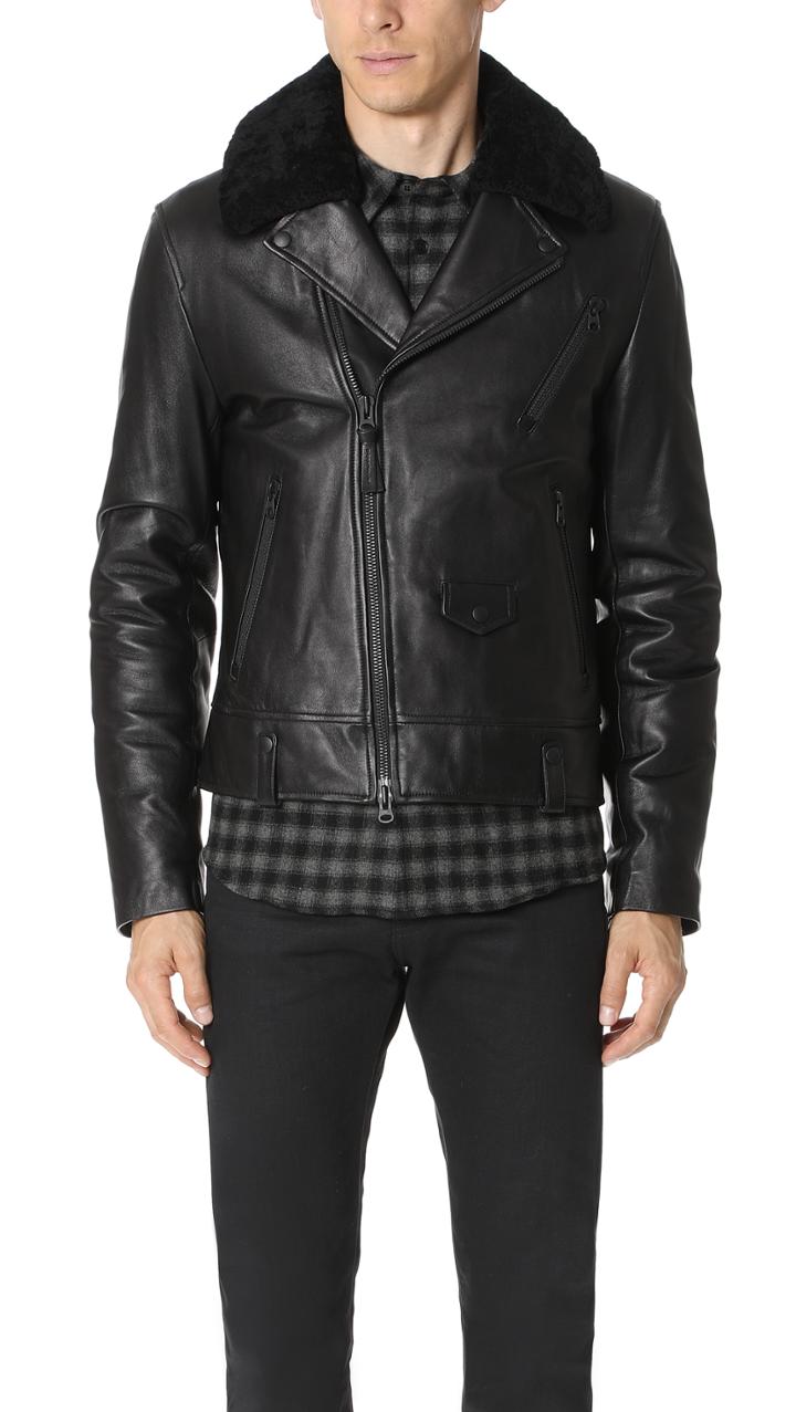 Mackage Roan Leather Moto Jacket