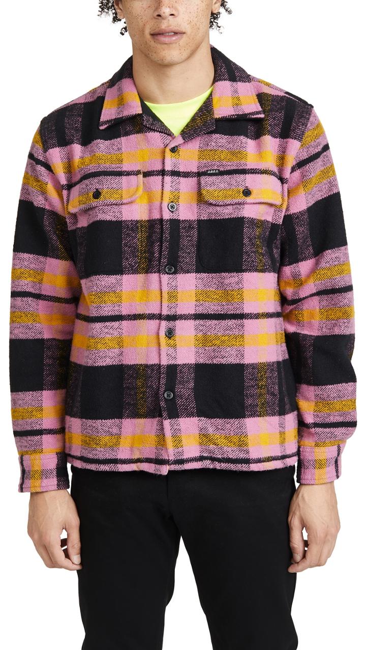 Obey Fitzgerald Heavy Plaid Overshirt