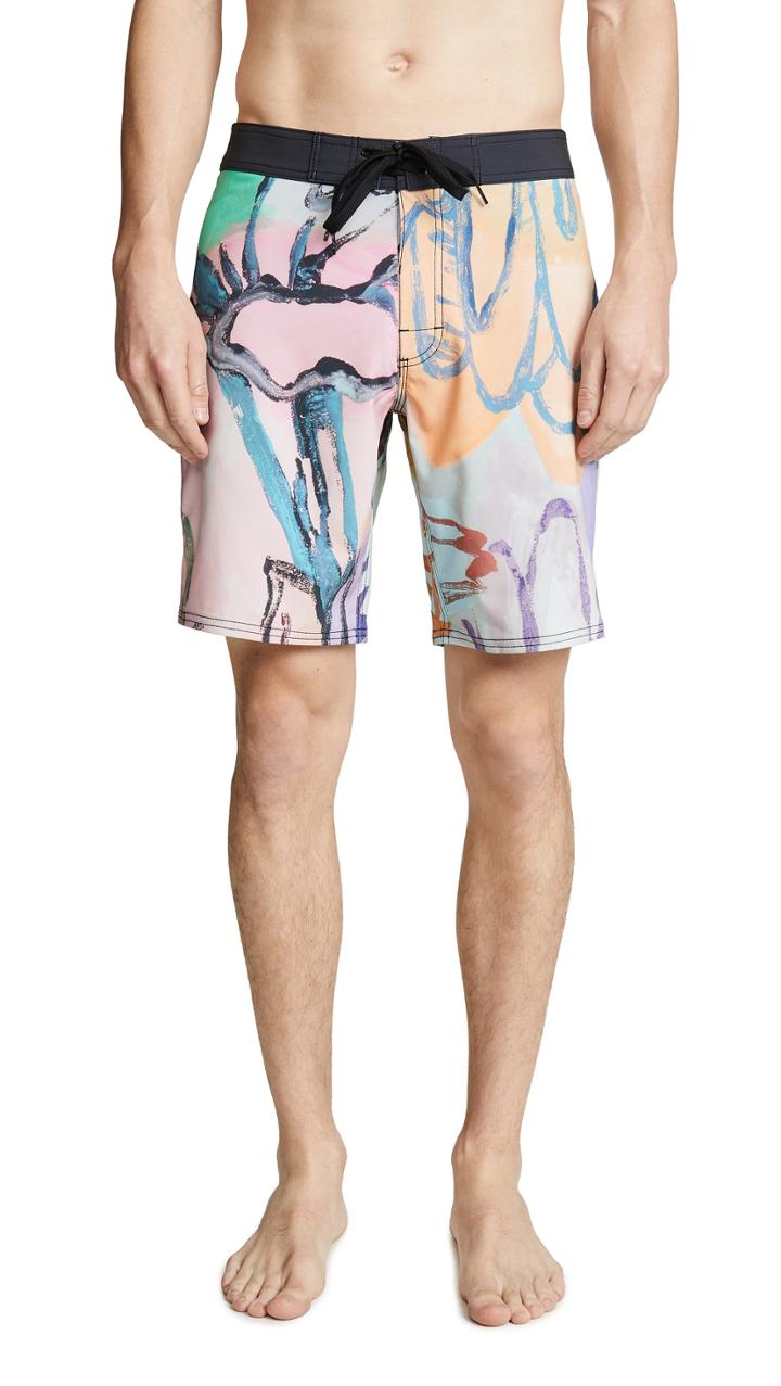 Rvca Sage Floral Trunks
