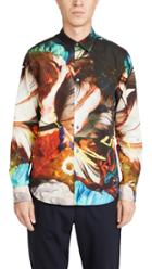 Paul Smith Long Sleeve Printed Slim Fit Shirt